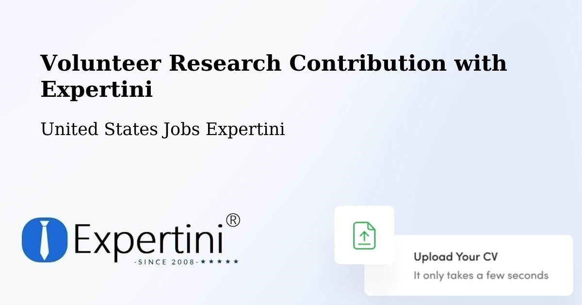 Volunteer Research Contribution Program – Valley Stream - United States Jobs Expertini